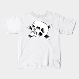 HomeSchoolTattoo Skull and Crossbones Kids T-Shirt